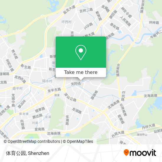 体育公园 map