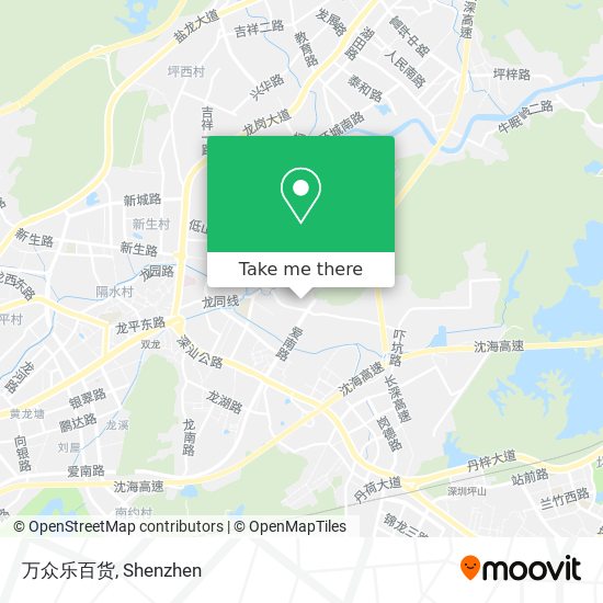 万众乐百货 map
