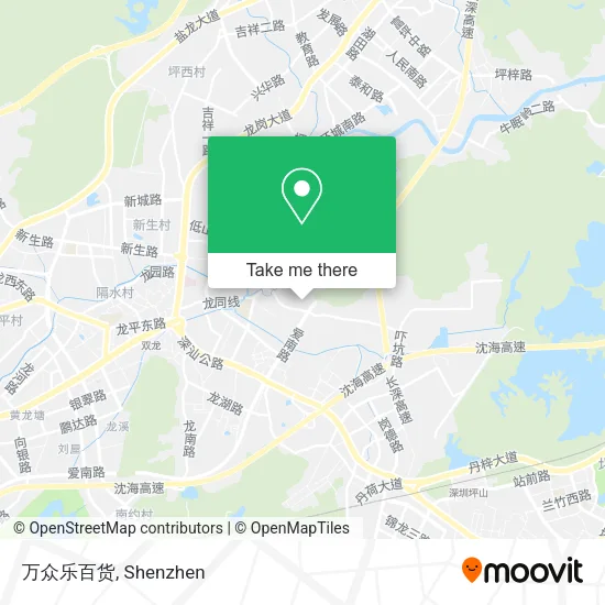 万众乐百货 map