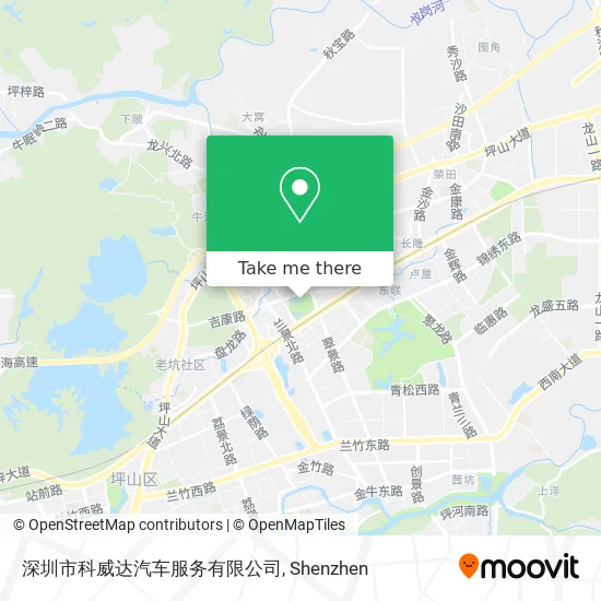 深圳市科威达汽车服务有限公司 map