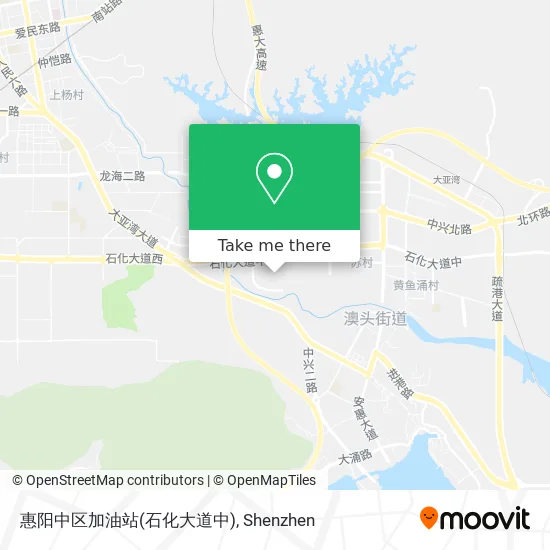 惠阳中区加油站(石化大道中) map