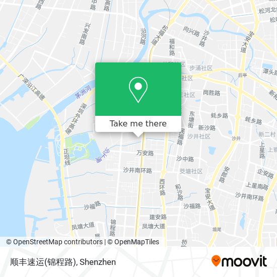 顺丰速运(锦程路) map