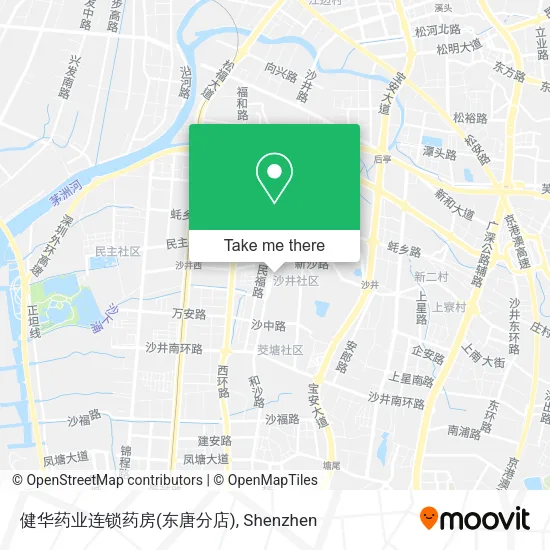 健华药业连锁药房(东唐分店) map