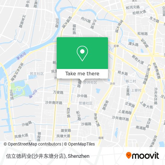 信立德药业(沙井东塘分店) map