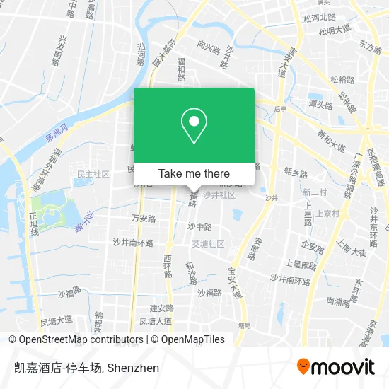 凯嘉酒店-停车场 map