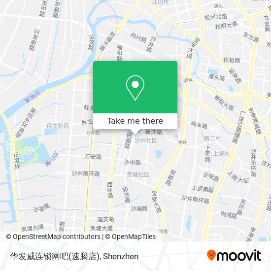 华发威连锁网吧(速腾店) map