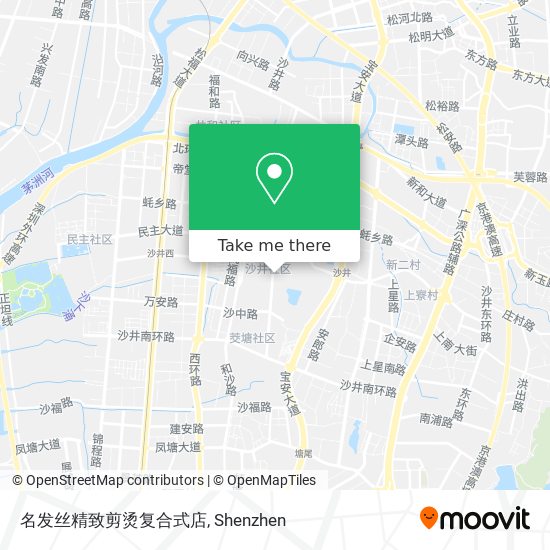 名发丝精致剪烫复合式店 map