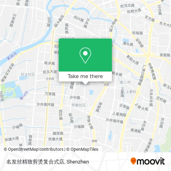 名发丝精致剪烫复合式店 map