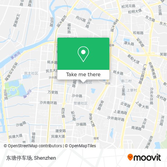 东塘停车场 map