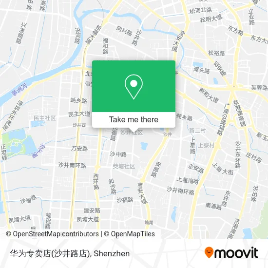 华为专卖店(沙井路店) map