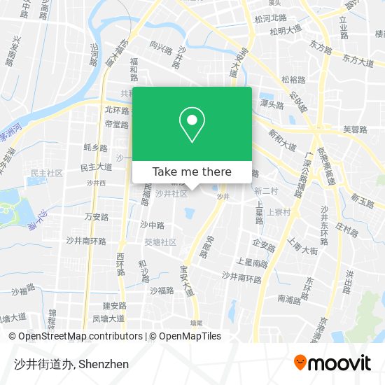 沙井街道办 map