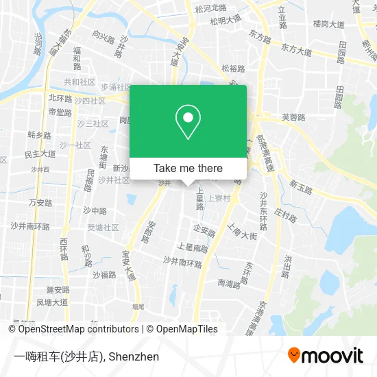 一嗨租车(沙井店) map