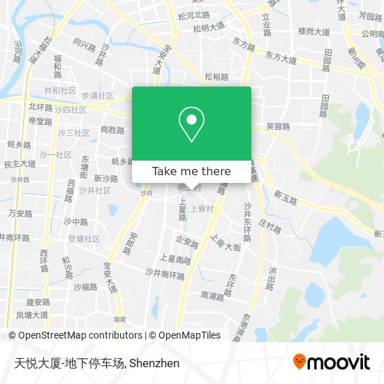 天悦大厦-地下停车场 map