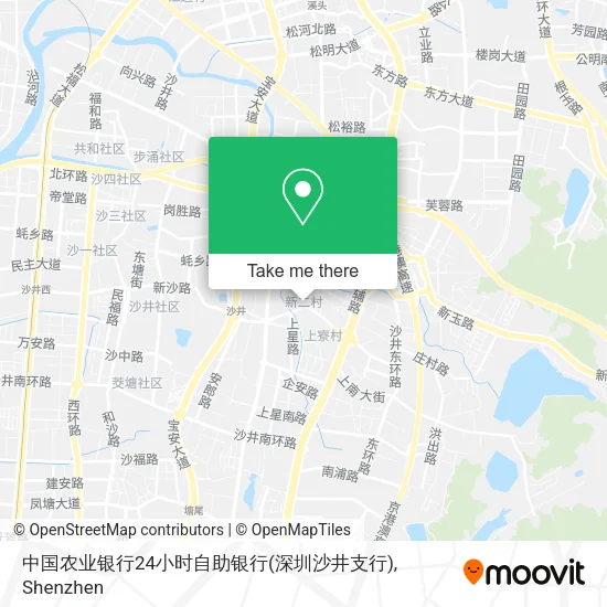 中国农业银行24小时自助银行(深圳沙井支行) map