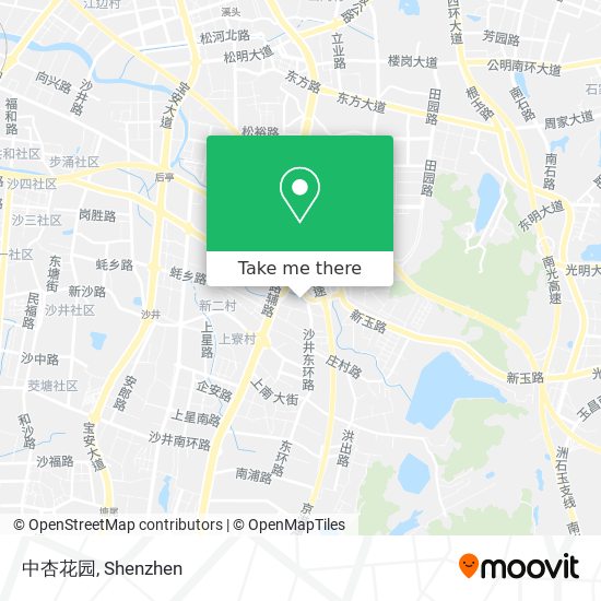 中杏花园 map