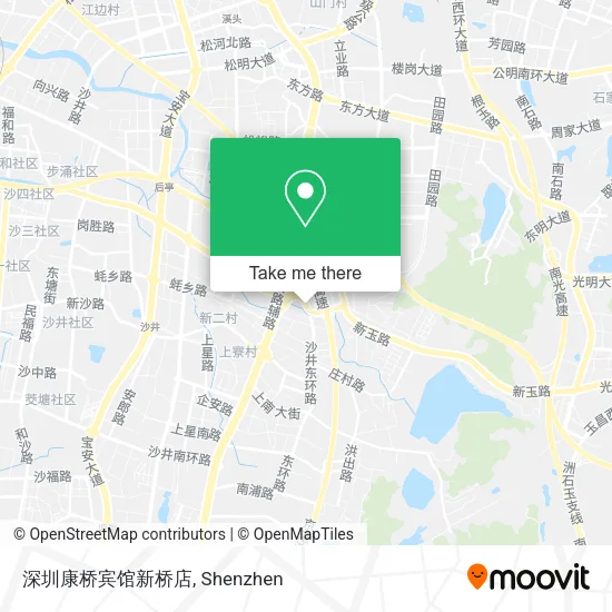 深圳康桥宾馆新桥店 map