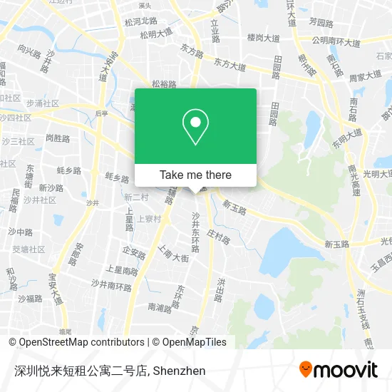 深圳悦来短租公寓二号店 map