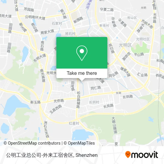 公明工业总公司-外来工宿舍区 map