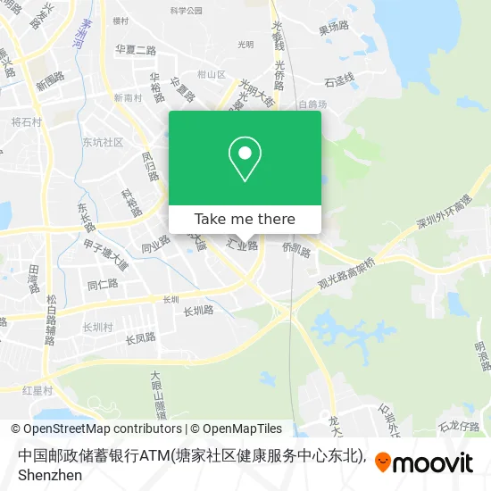 中国邮政储蓄银行ATM(塘家社区健康服务中心东北) map