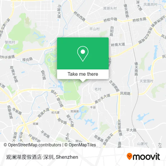 观澜湖度假酒店·深圳 map