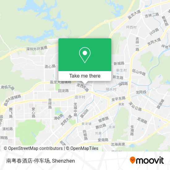 南粤春酒店-停车场 map