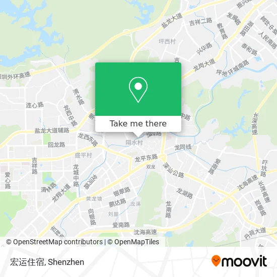 宏运住宿 map