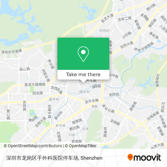 深圳市龙岗区手外科医院停车场 map