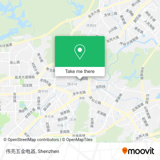 伟亮五金电器 map