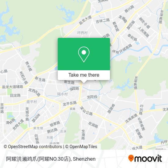 阿耀洪濑鸡爪(阿耀NO.30店) map
