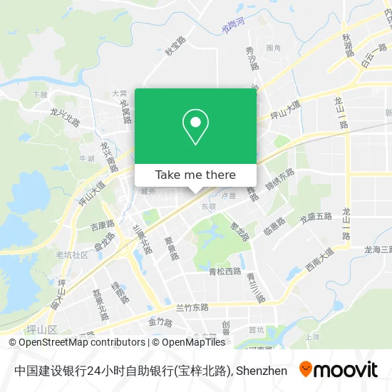 中国建设银行24小时自助银行(宝梓北路) map