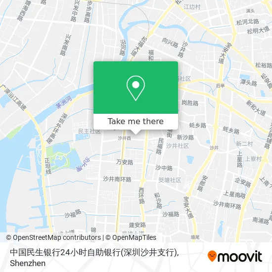 中国民生银行24小时自助银行(深圳沙井支行) map