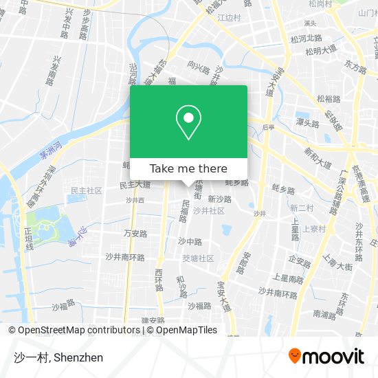 沙一村 map