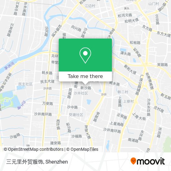 三元里外贸服饰 map