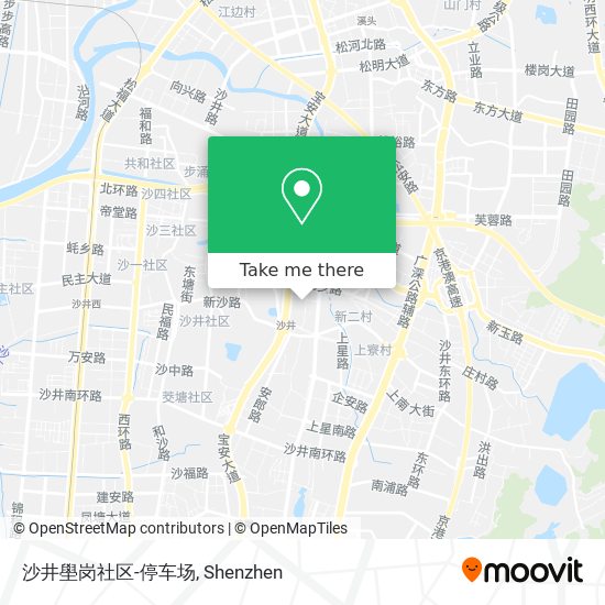 沙井壆岗社区-停车场 map