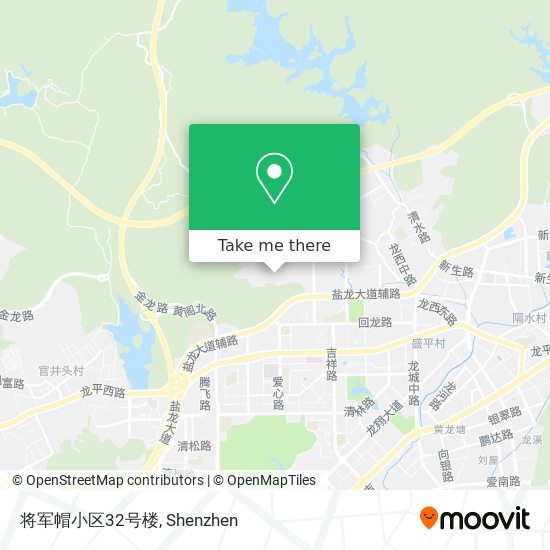将军帽小区32号楼 map