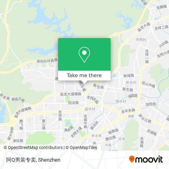 阿Q男装专卖 map