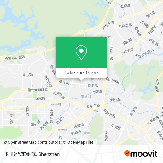 陆顺汽车维修 map