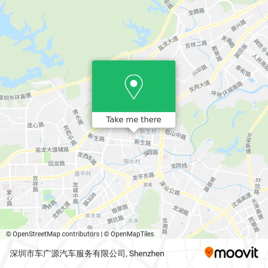 深圳市车广源汽车服务有限公司 map