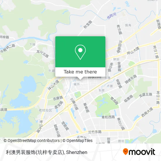 利澳男装服饰(坑梓专卖店) map