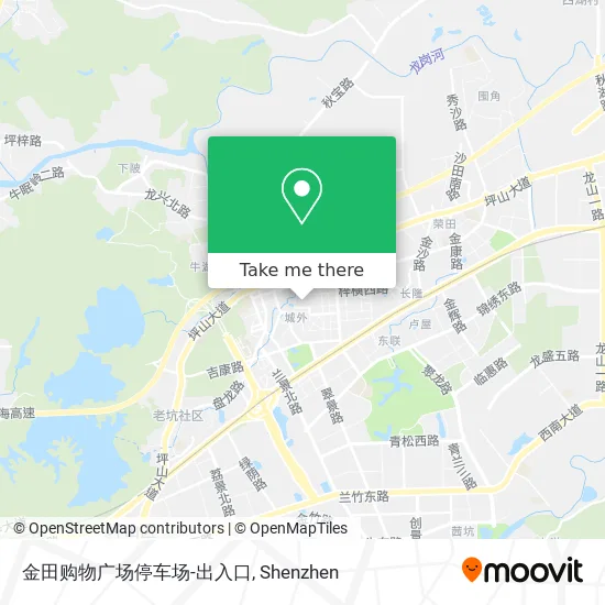 金田购物广场停车场-出入口 map