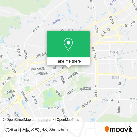 坑梓黄麻石院区式小区 map