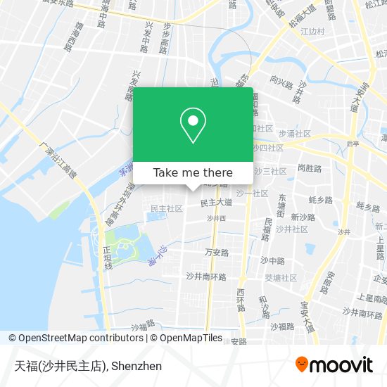 天福(沙井民主店) map