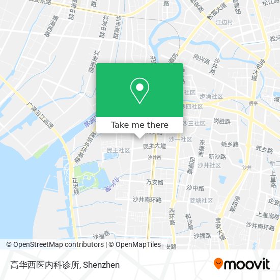 高华西医内科诊所 map
