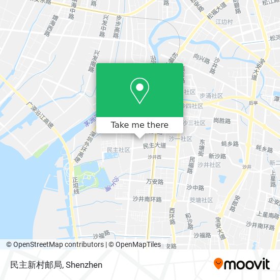 民主新村邮局 map