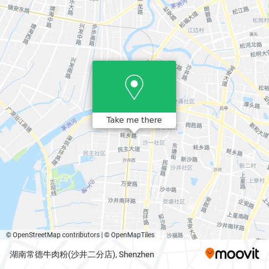 湖南常德牛肉粉(沙井二分店) map