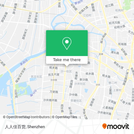人人佳百货 map