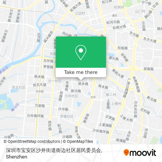 深圳市宝安区沙井街道衙边社区居民委员会 map