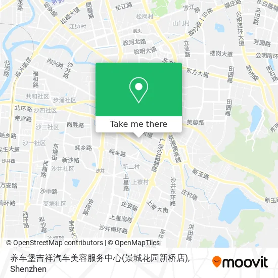 养车堡吉祥汽车美容服务中心(景城花园新桥店) map