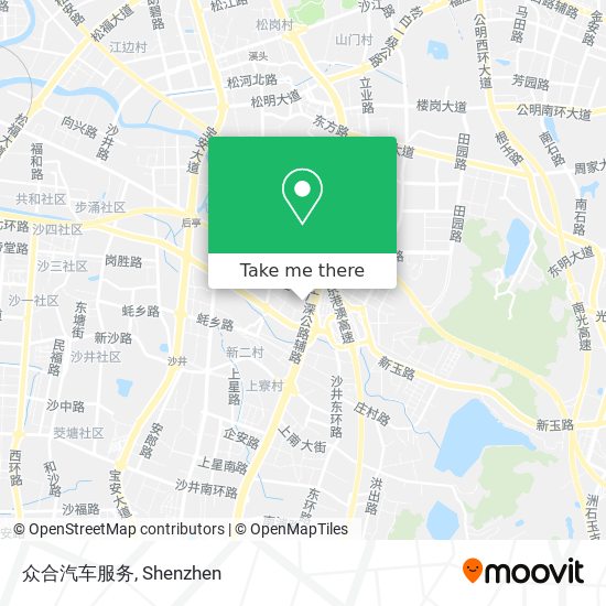 众合汽车服务 map