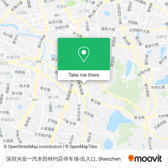 深圳兴业一汽丰田特约店停车场-出入口 map